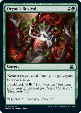Image for Dryad's Revival (183) - Magic: The Gathering