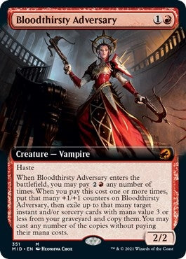 Image for Bloodthirsty Adversary (Extended Art) (351) - Magic: The Gathering