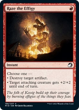 Image for Raze the Effigy (156) - Magic: The Gathering