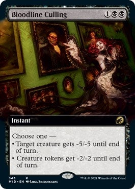 Image for Bloodline Culling (Extended Art) (343) - Magic: The Gathering