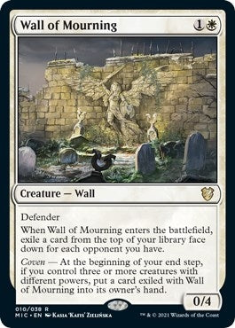Image for Wall of Mourning (10) (MIC) - Magic: The Gathering