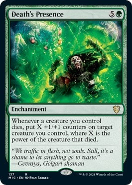 Image for Death's Presence (137) (MIC) - Magic: The Gathering