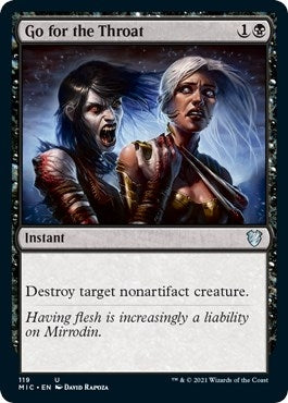 Image for Go for the Throat (119) - Magic: The Gathering