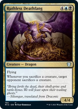 Image for Ruthless Deathfang (154) (MIC) - Magic: The Gathering