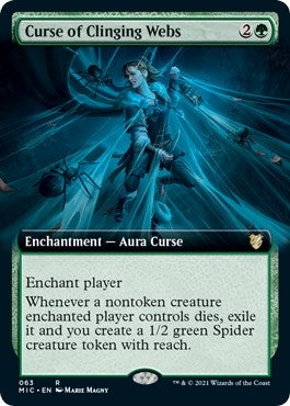 Image for Curse of Clinging Webs (Extended Art) (63) - Magic: The Gathering