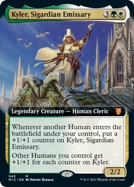 Image for Kyler, Sigardian Emissary (Extended Art) (42) - Magic: The Gathering
