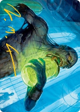Image for Larder Zombie Art Card (Gold-Stamped Signature) (24) (ASMID) - Magic: The Gathering