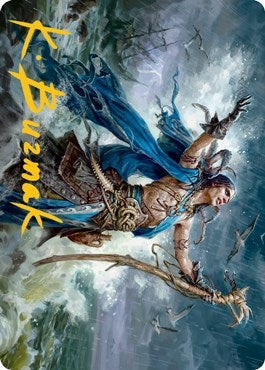 Image for Lier, Disciple of the Drowned Art Card (Gold-Stamped Signature) (25) - Magic: The Gathering