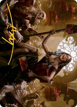 Image for Gisa, Glorious Resurrector Art Card (Gold-Stamped Signature) (35) (ASMID) - Magic: The Gathering
