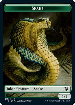 Image for Snake // Spirit Double-Sided Token (11 // 2) (MIC) - Magic: The Gathering