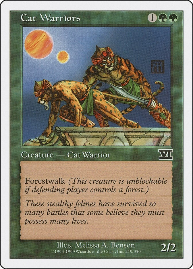 Image for Cat Warriors (219) - Magic: The Gathering