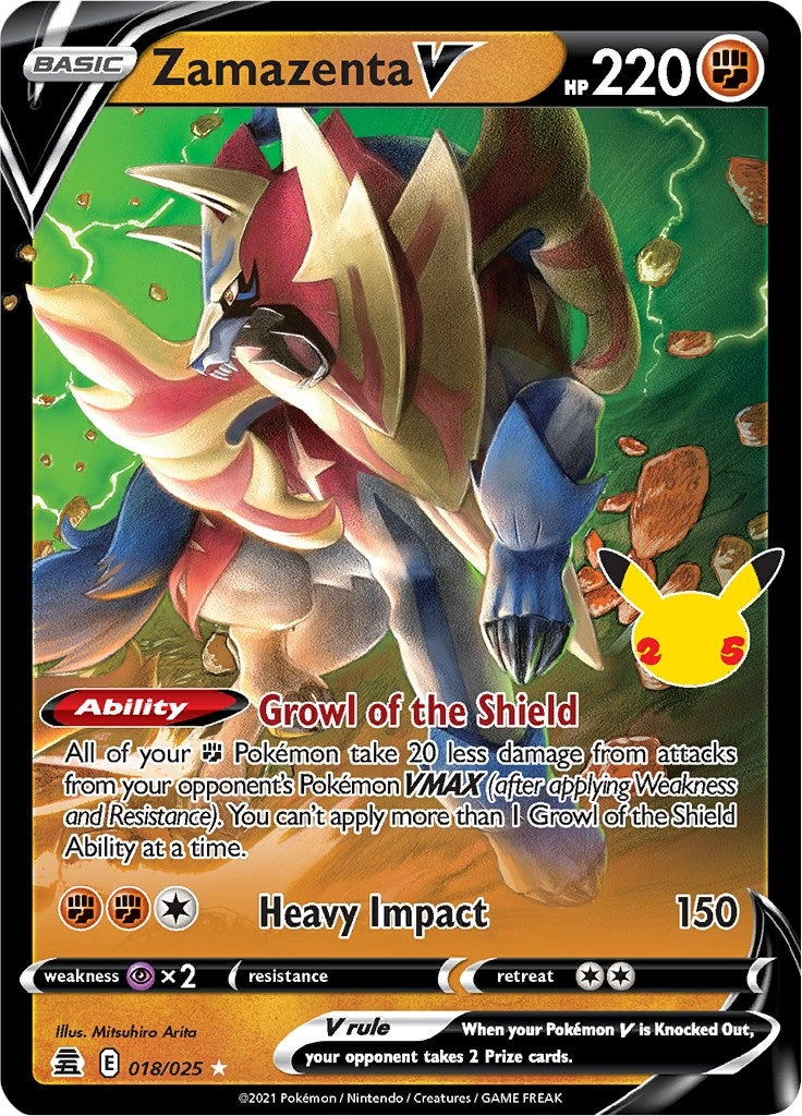Image for Zamazenta V (018/025) (CLB) - Pokemon