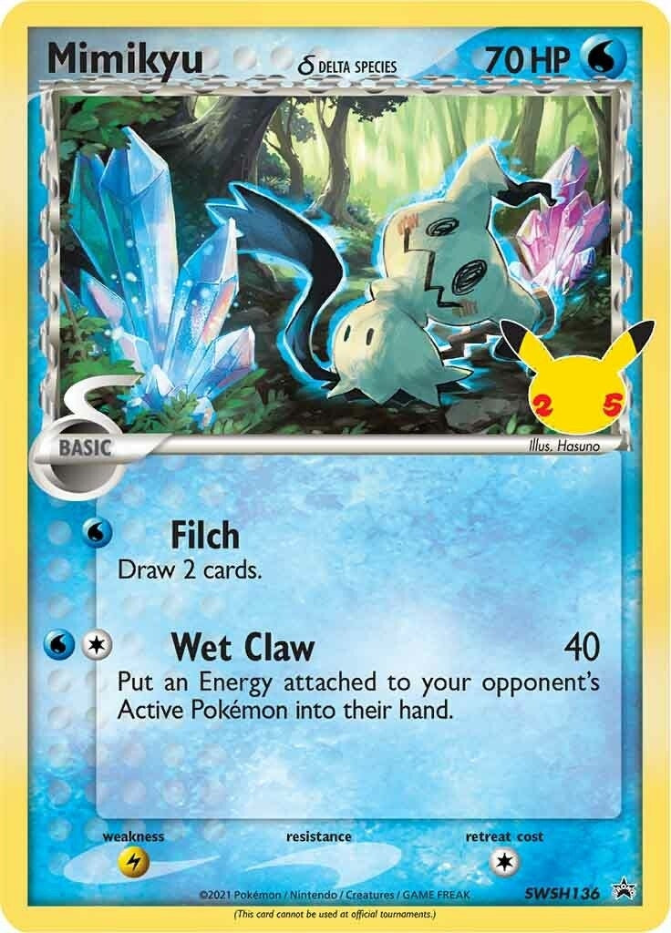 Image for Mimikyu (Delta Species) - SWSH136 (SWSH136) (SWSD) - Pokemon