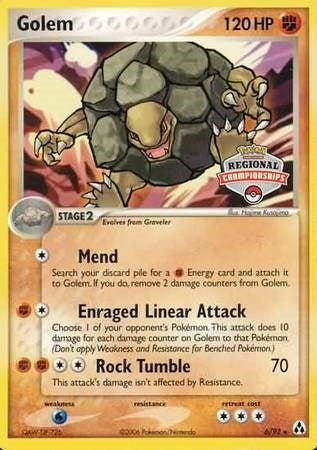 Image for Golem - 6/92 (Regional Championships) (006/092) (PR) - Pokemon