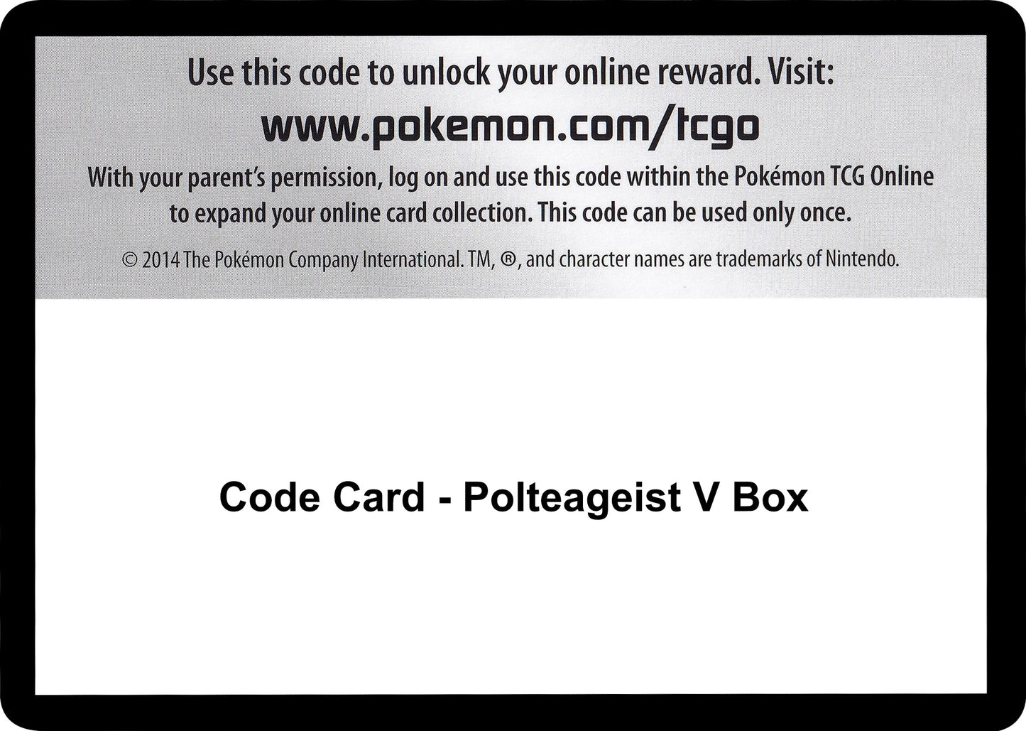 Image for Code Card - Polteageist V Box (SWSH02) - Pokemon