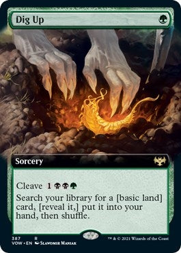 Image for Dig Up (Extended Art) (387) - Magic: The Gathering