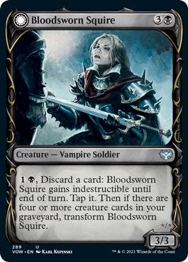 Image for Bloodsworn Squire (Showcase) (289) - Magic: The Gathering