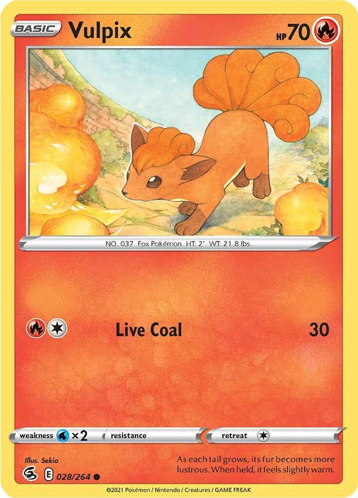 Image for Vulpix (28) (028/264) (SWSH08) - Pokemon
