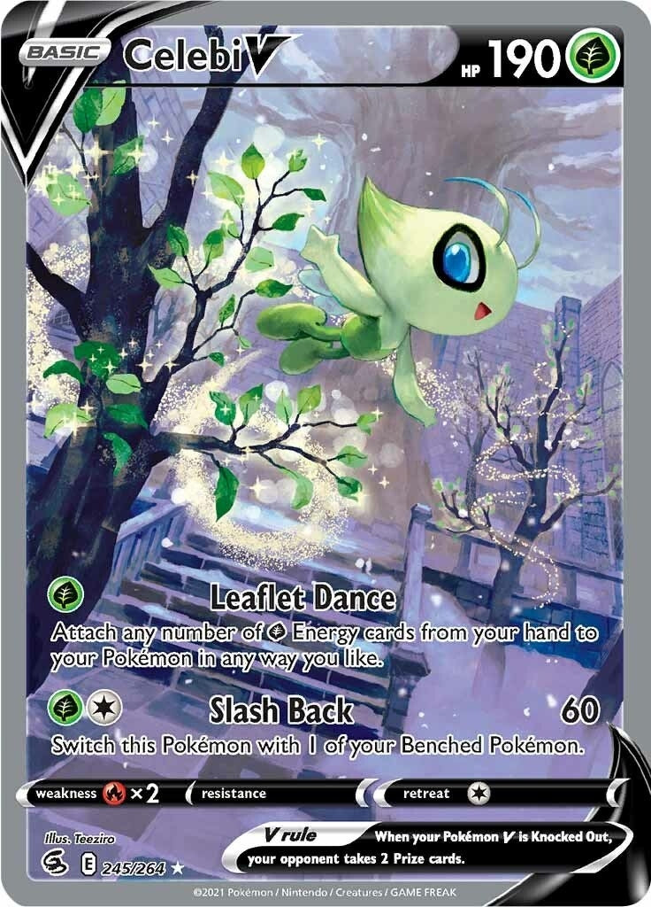 Image for Celebi V (Alternate Full Art) (245/264) (SWSH08) - Pokemon