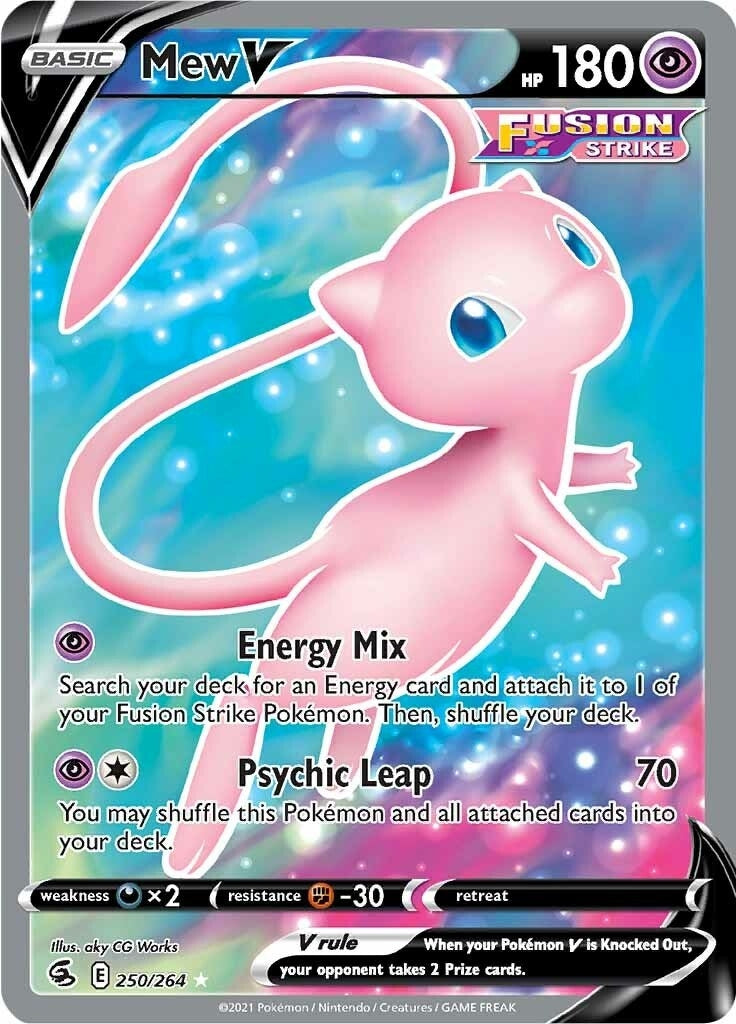 Image for Mew V (Full Art) (250/264) (SWSH08) - Pokemon