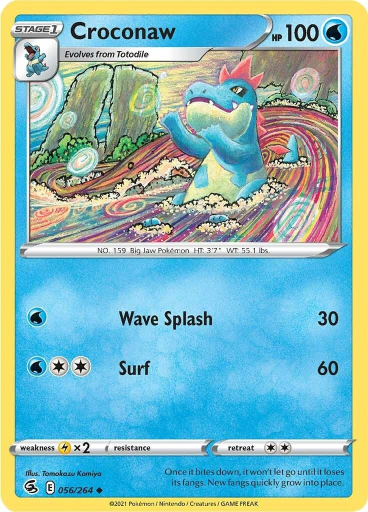 Image for Croconaw (056/264) (SWSH08) - Pokemon