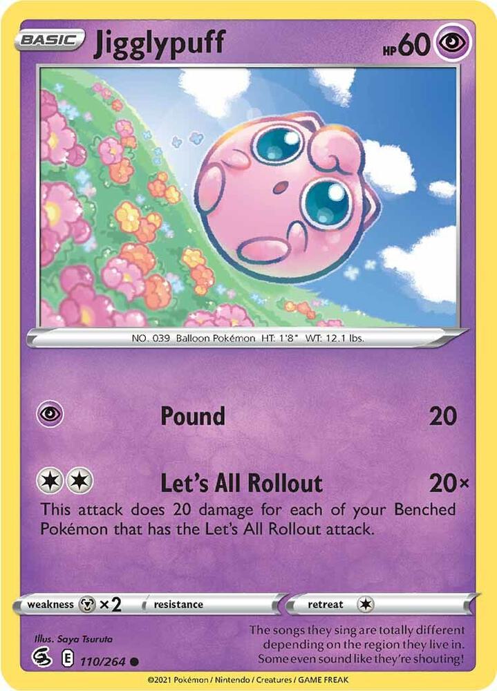 Image for Jigglypuff (110/264) (SWSH08) - Pokemon