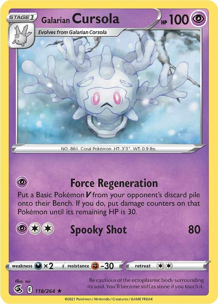 Galarian Cursola (118/264) (SWSH08)