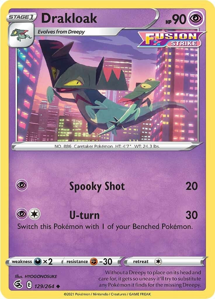 Image for Drakloak (129/264) (SWSH08) - Pokemon