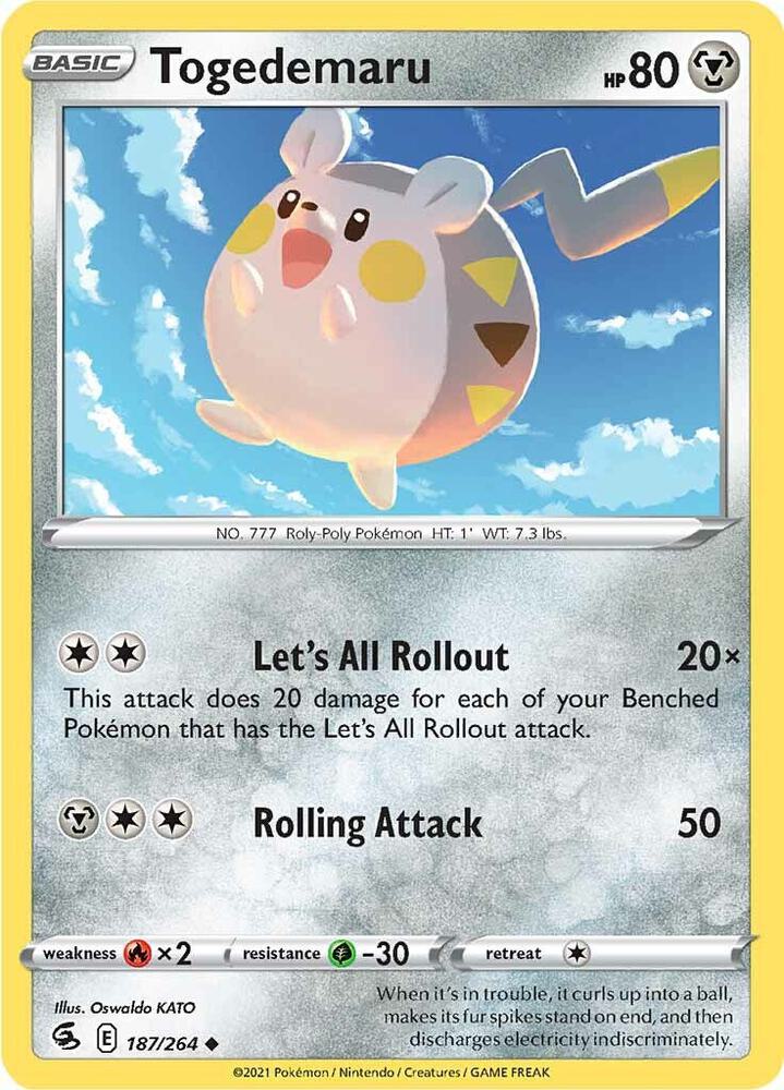 Togedemaru (187/264) (SWSH08)