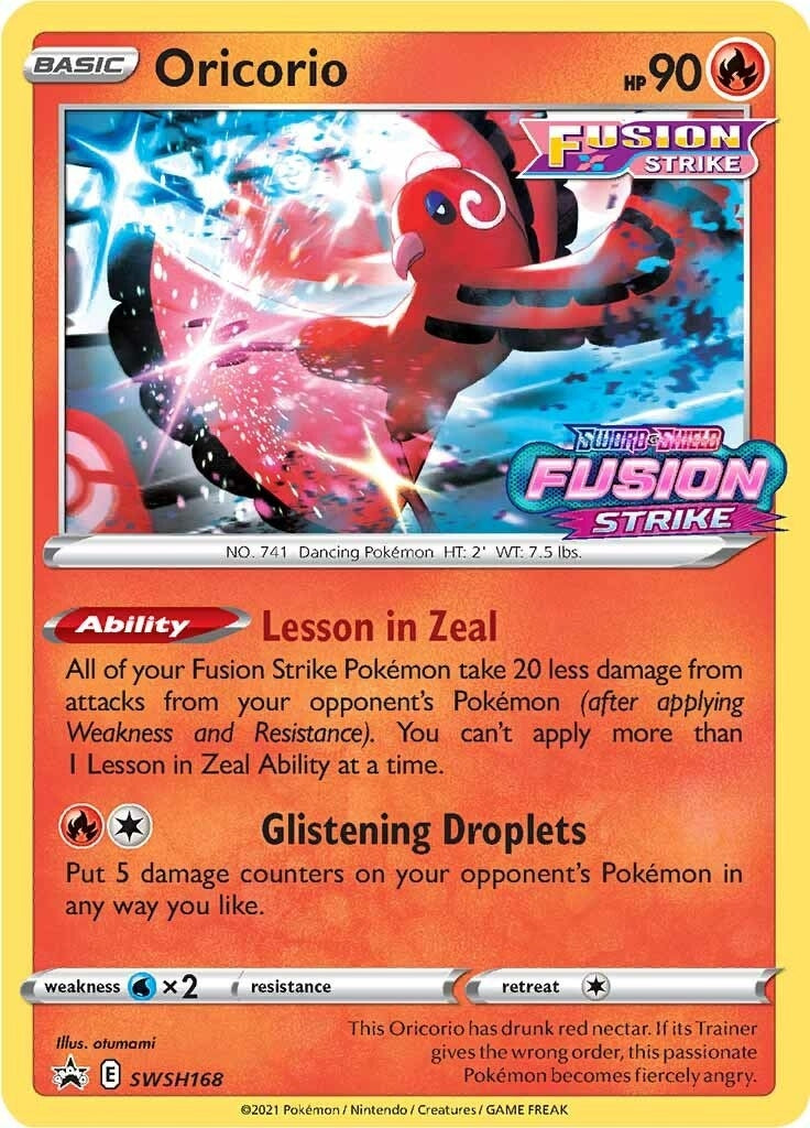 Image for Oricorio - SWSH168 (Prerelease) (SWSH168) (SWSD) - Pokemon