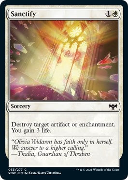 Image for Sanctify (33) - Magic: The Gathering