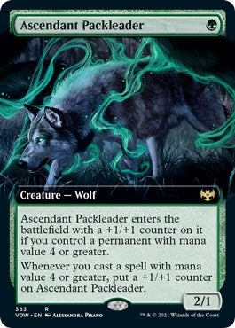 Image for Ascendant Packleader (Extended Art) (383) - Magic: The Gathering