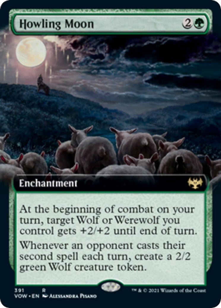 Image for Howling Moon (Extended Art) (391) - Magic: The Gathering