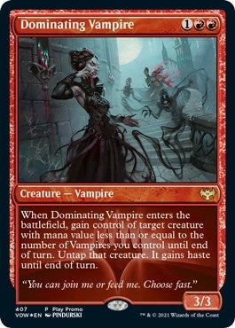 Image for Dominating Vampire (407) - Magic: The Gathering