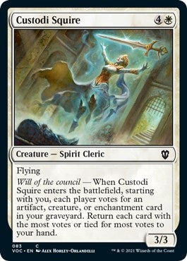 Image for Custodi Squire (83) (VOC) - Magic: The Gathering
