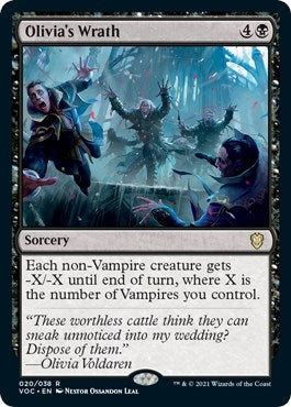 Image for Olivia's Wrath (20) - Magic: The Gathering