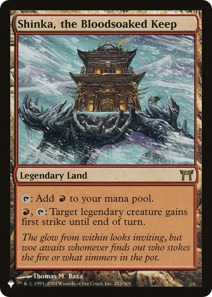 Image for Shinka, the Bloodsoaked Keep (282/306) (LIST) - Magic: The Gathering
