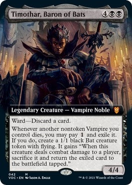 Image for Timothar, Baron of Bats (Extended Art) (42) (VOC) - Magic: The Gathering
