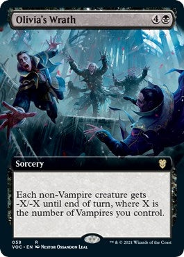 Image for Olivia's Wrath (Extended Art) (58) - Magic: The Gathering