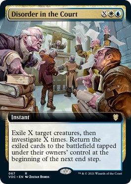 Image for Disorder in the Court (Extended Art) (67) (VOC) - Magic: The Gathering