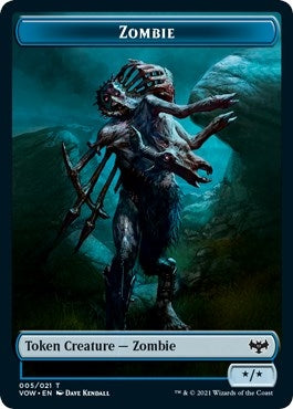 Image for Zombie Token (005) (5) - Magic: The Gathering