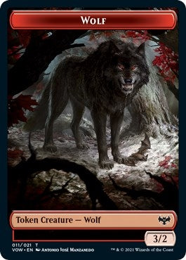 Image for Wolf Token (011) (11) - Magic: The Gathering
