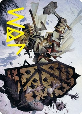 Image for Estwald Shieldbasher Art Card (Gold-Stamped Signature) (9) (ASVOW) - Magic: The Gathering