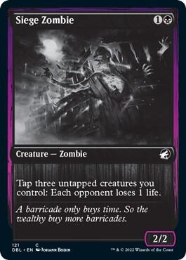 Image for Siege Zombie (121) - Magic: The Gathering