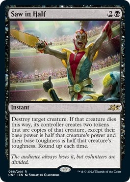 Image for Saw in Half (88) (UNF) - Magic: The Gathering