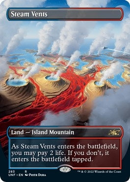 Image for Steam Vents (Borderless) (283) (UNF) - Magic: The Gathering