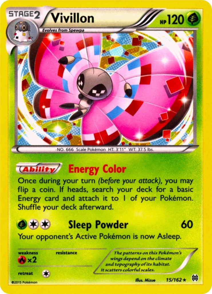 Image for Vivillon - 15/162 (Cosmos Holo) (015/162) (MCAP) - Pokemon