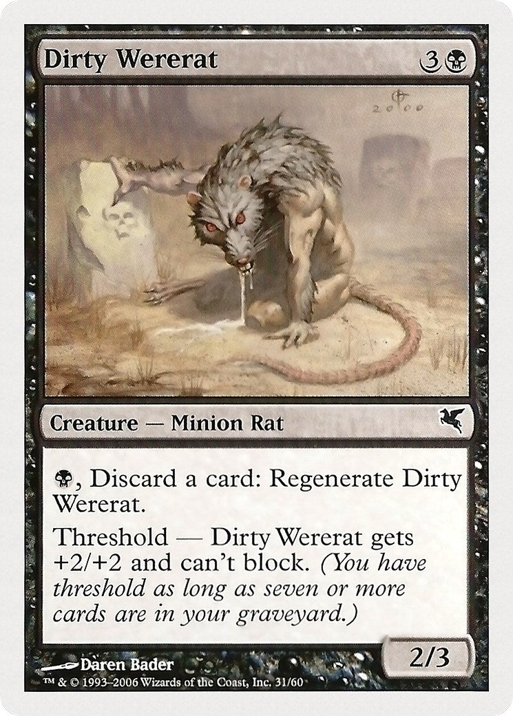 Image for Dirty Wererat (31) (31) - Magic: The Gathering