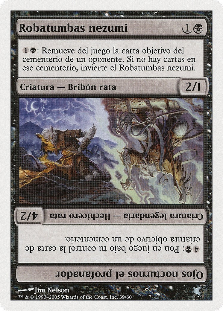 Nezumi Graverobber // Nighteyes the Desecrator (Spanish) - "Robatumbas nezumi" (A39) (A39) (PSAL)