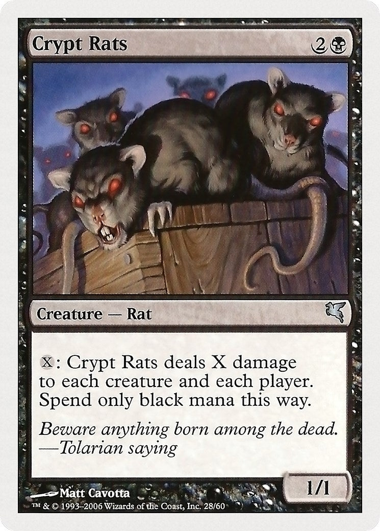 Image for Crypt Rats (28) (PSAL) - Magic: The Gathering